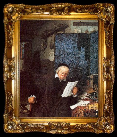 framed  Ostade, Adriaen van Lawyer in his Study, ta009-2